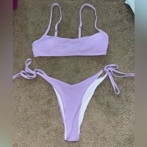 SHEIN pastel purple bathing suit